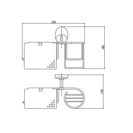 Бумагодержатель Fashun A1603-1