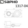 Комплект мыльница и стаканчик Sapho DIAMOND 1317-04
