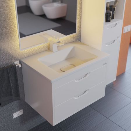 Тумба с раковиной Uperwood UPD Modul 393020548 60х50 цвет белый