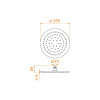 Верхний душ RGW Shower Panels (Шоувер панелс) 21148125-01 25х25 хром