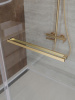 Душевая дверь Cezares LUX LUX-B-FS-11-120-C-BORO 120х195 стекло прозрачное профиль золото