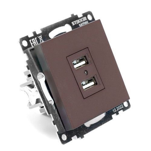 Розетка USB 2-местная Stekker Катрин 49027 - фото 5