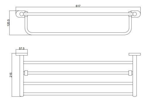 Полка в ванную комнату BELZ B90524 - фото 2