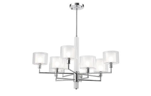Люстра на штанге Crystal Lux Maestro (Маестро) MAESTRO SP-PL5+5 CHROME - фото 3