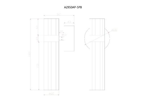 Бра Arte Lamp Misty (Мисты) A2950AP-5PB - фото 2