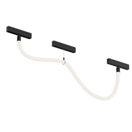 Трековый однофазный светильник Denkirs Smart Ray (Смарт Раы) DK8060-BK