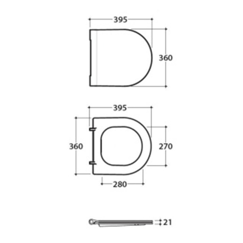 Крышка сиденье для унитаза Globo Forty3 FOR22BI/cr - фото 2