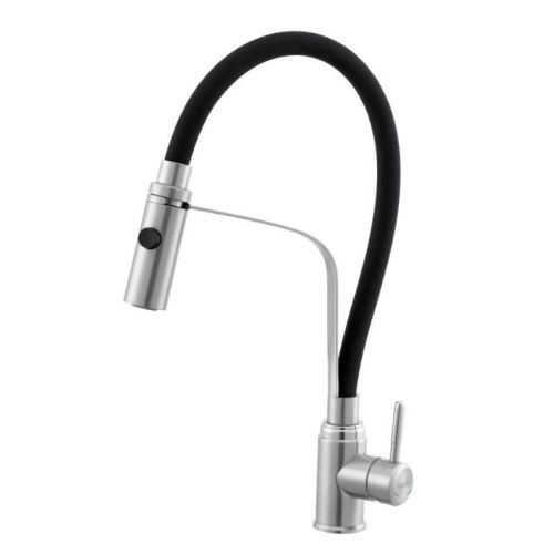 Смеситель для кухни Knotlor STREAMLINE SS-07 на мойку нержавеющая сталь - фото 2