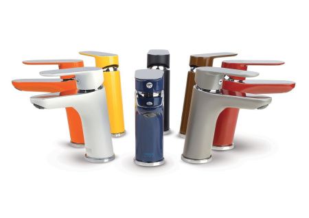 Смеситель Fiore 81GX8123 на раковину хром/серый