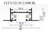 Шинопровод встраиваемый однофазный Crystal Lux CLT 0.121 CLT 0.121 01 L1000 BL