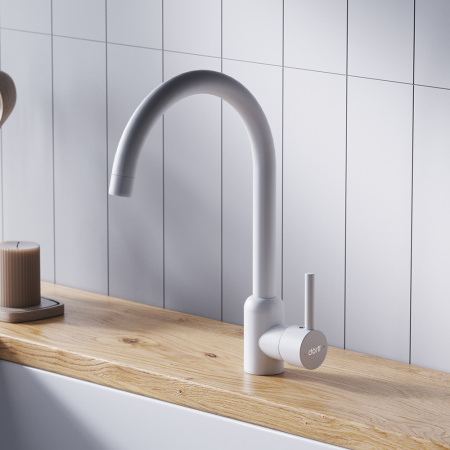 Смеситель для кухни Dorff Logic D3007033 на мойку белый