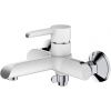 Смеситель для ванны и душа Haiba HB805-8 HB60805-8 настенный белый/хром