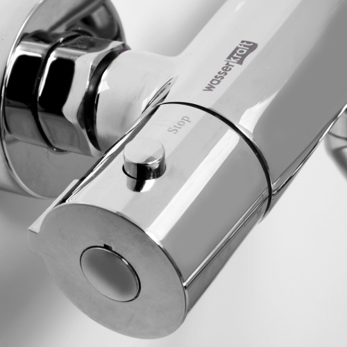 Смеситель для ванны WasserKRAFT Berkel 4800 4822L Thermo настенный хром - фото 4