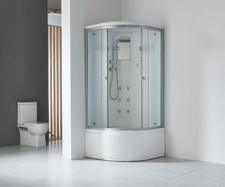 Душевая кабина Timo Standart T-5590Г/М-T-CT55 90х90 четверть круга с крышей ориентация универсальная