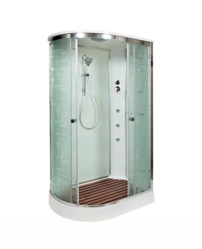 Душевая кабина AvaCan EM1512RGM 120х80 асимметричная с крышей ориентация правая