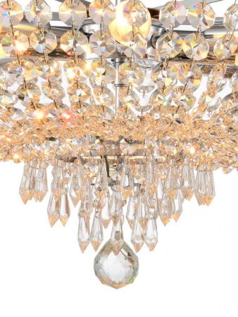 Люстра на штанге Natali Kovaltseva Rococo (Роцоцо) ROCOCO 81407/8C CHROME