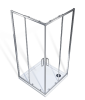 Душевой уголок GOOD DOOR SPIRIT СП00024 90х90 стекло прозрачное профиль хром без поддона