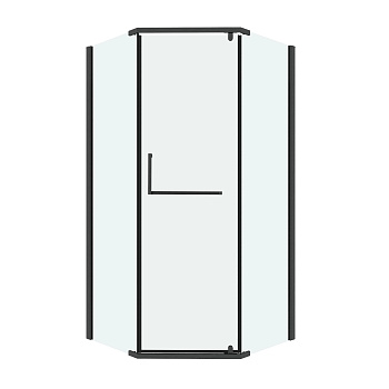 Душевой уголок Grossman Pragma 302.K33.03.1010.42.00 100х100 стекло прозрачное профиль графит матовый без поддона