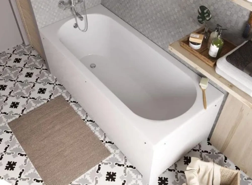 Ванна из литьевго мрамора Taliente Orta Matt OR18080Matt 180х80 пристенная прямоугольная без каркаса - фото 3