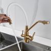 Смеситель для кухни Shevanik S968G на мойку золото