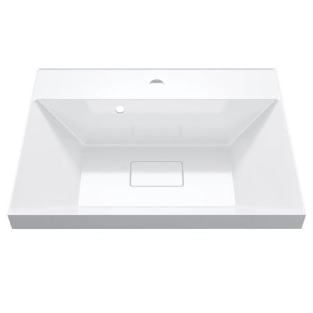 Раковина из искусственного камня Uperwood Classic New 291021024 60х50 полувстраиваемая цвет белый