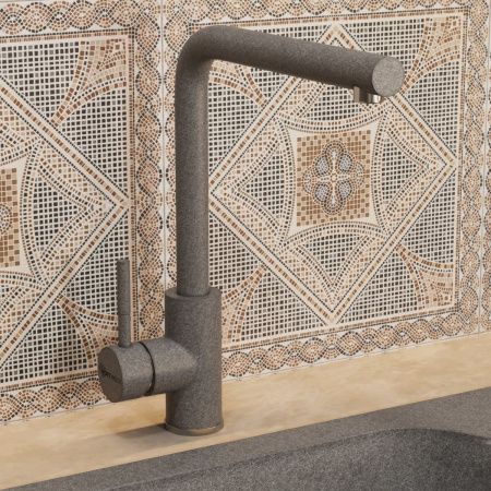 Смеситель для кухни Uperwood Quartz UPD-04-03 UPD-Q-04-03 на мойку серый