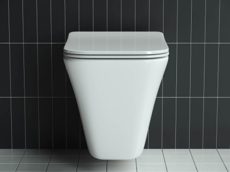 Унитаз подвесной Ceramica Nova MONO CN1902 белый с сиденьем микролифт безободковый душевой смыв