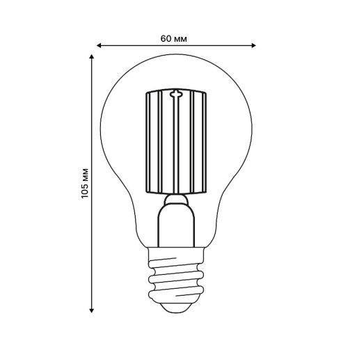 Лампа светодиодная Uniel LED-A60-5W/3000K/E27/CL GLY01TR - фото 5