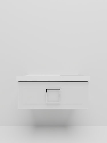 Тумба с раковиной La Fenice CUBO NFNC-01-CUB-B-90-1-90L 91х36х49 подвесная цвет белый - фото 4