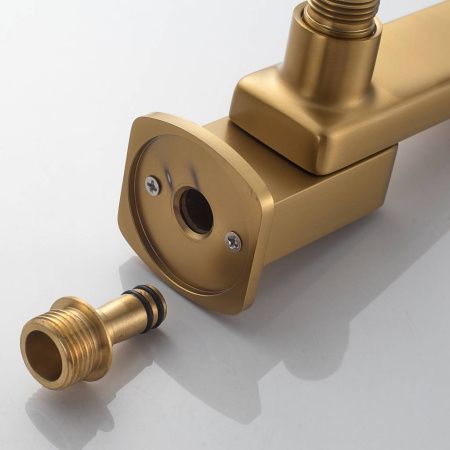 Душевая система Shevanik S9935G встраиваемая в стену цвет золото