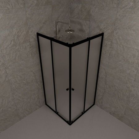 Душевой уголок Тритон Вента-БВ Щ0000064631 90х90 стекло матовое профиль черный без поддона