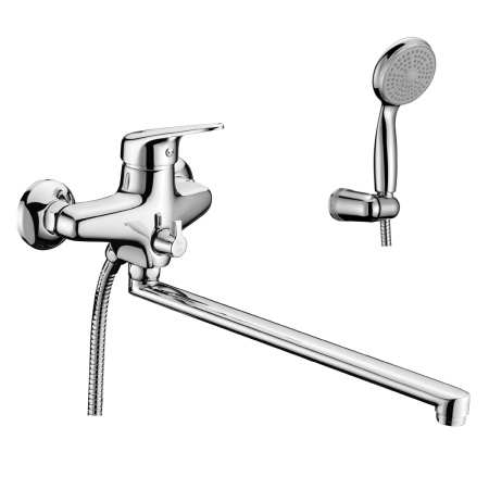 Смеситель для ванны LeMark Luna LM4151C настенный хром без термостата