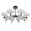 Люстра на штанге Delight Collection MD21001018-8A black/gold