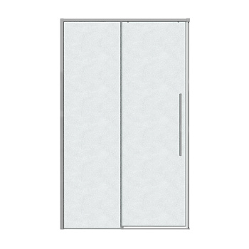 Душевая дверь Grossman Galaxy 100.K33.01.140.10.02 140х195 стекло текстурное профиль хром глянцевый