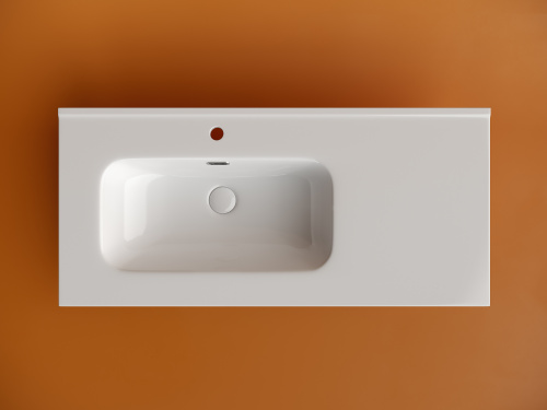 Раковина Ceramica Nova ELEMENT 101 см CN7003L накладная цвет белый - фото 2