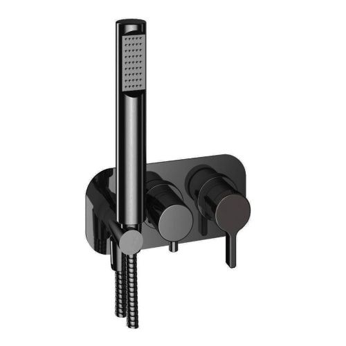 Смеситель для ванны и душа Webert Coral CO860512560 настенный черный - фото 2