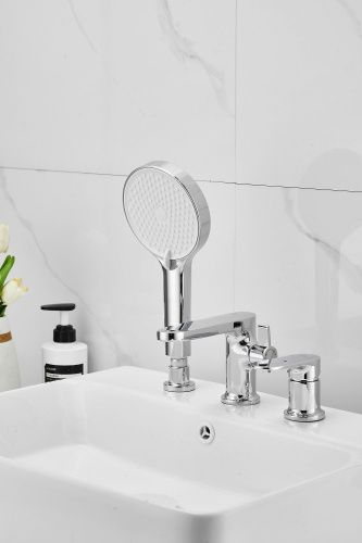 Смеситель Belz B713 B66713 на борт ванны хром - фото 3