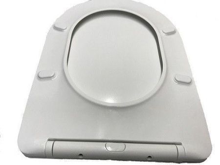 Унитаз приставной CeramaLux 3178 белый с сиденьем микролифт безободковый каскадный смыв