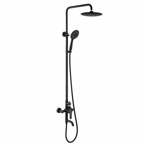 Душевая стойка Fashun A52401-7 настенная цвет черный - фото 2