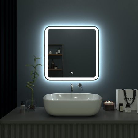 Зеркало в ванную Onika Магна 207046 70х70 цвет белый