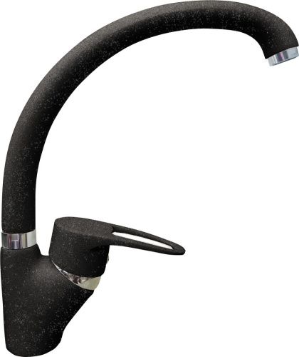 Смеситель для кухни Granfest 1024 черный на мойку черный