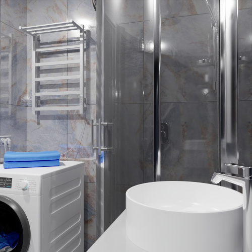 Полотенцесушитель Altasan ПарусПроф ПарусПроф8050ПБМ подвесной 53х80 электрический белый матовый - фото 2