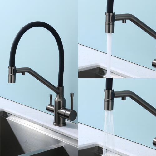 Смеситель для кухни Raglo R81 R81.62.09 на мойку графит - фото 4