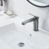 Смеситель Shevanik S6201T на раковину оружейная сталь
