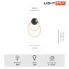 Светильник настенный Lightera Tura (Тура) LE103W-47BB STAINLESS