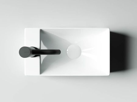 Раковина из сантехнического фарфора Ceramica Nova ELEMENT CN5008 40х20 подвесная цвет белый 1 отверстие под смеситель