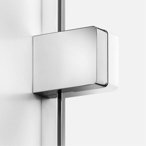 Душевая перегородка New Trendy EVENTA Chrome EXK-4619 90х200 стекло прозрачное профиль хром - фото 4