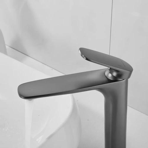 Смеситель для раковины Shevanik S8511T на столешницу оружейная сталь - фото 5