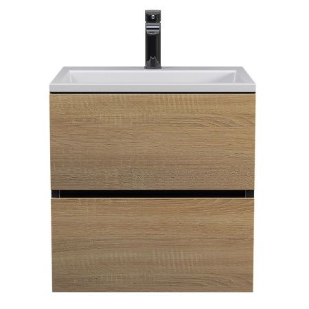 Тумба с раковиной Uperwood Barsa 29830205647 50х50 цвет коричневый/черный