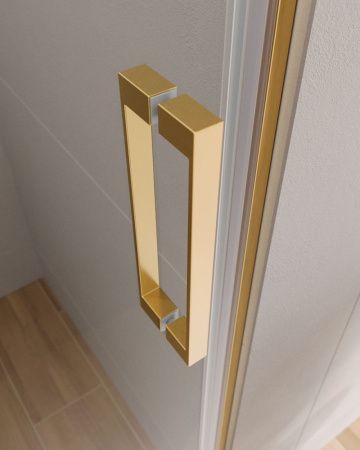 Душевая дверь Cezares SLIDER SLIDER-B-1-80/90-C-BORO 80х195 стекло прозрачное профиль золото